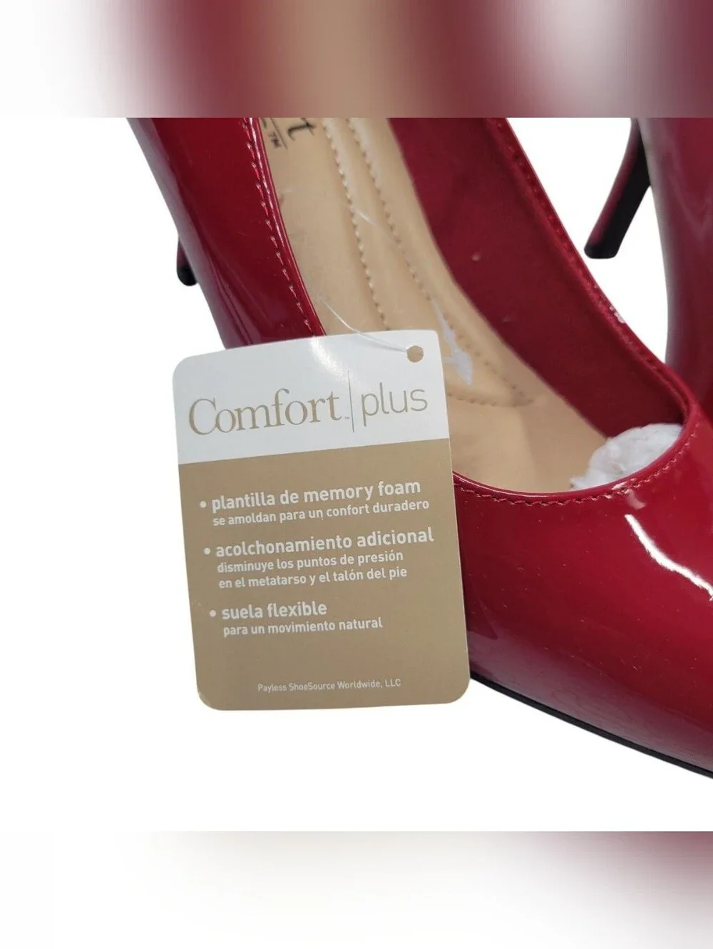 Comfort Plus by Predictions Red Patent Pointed-Toe Pumps